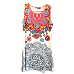 🇨🇦 Moffi Black and Multicolor Floral Dress